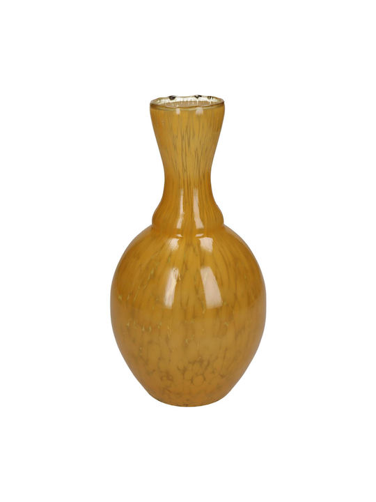 ArteLibre Decorative Vase Yellow 12x23cm