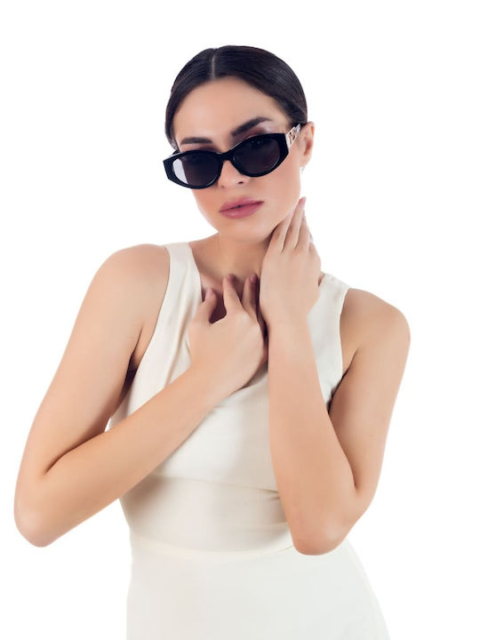 Max Air Women's Sunglasses with Black Plastic Frame and Black Lens MA22433-BLACK