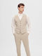 Selected Men's Vest Slim Fit Beige