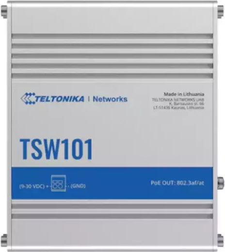 Teltonika TSW101 Unmanaged L2 PoE+ Switch με 5 Θύρες Gigabit (1Gbps) Ethernet