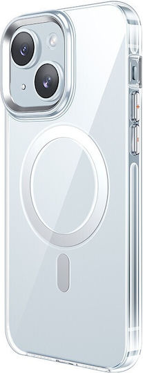 Hoco Handyhülle Silikon 2mm Magnetischer Transparent Umschlag Rückseite für iPhone 15 Plus