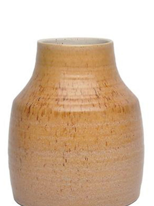 Zaros Διακοσμητικό Μπωλ Κεραμικό Μπεζ 20.5x20.5cm