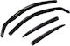 Heko Set of Windbreakers Front and Rear Car Dark Fime for Toyota C-HR 5D 2023+ 4pcs