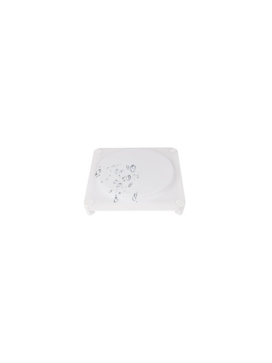 Spot Light Πλαφονιέρα Οροφής Λευκή με Ενσωματωμένο LED