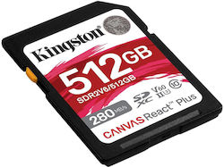 Kingston Canvas React Plus V60 SDXC 512GB Clasa 10 U3 V60 UHS-II