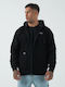 Kingz Herren Winter Jacke Lässig Schwarz