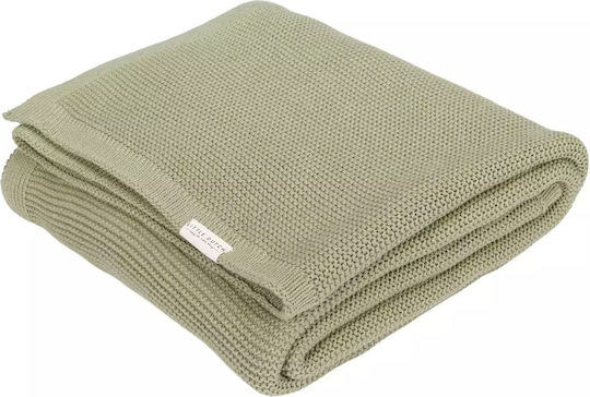 Little Dutch Blanket Cot Little Dutch Knitted Khaki 110x140cm