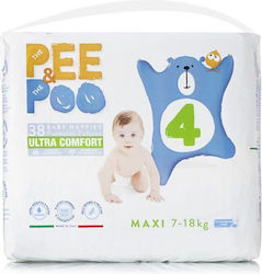Pee&Poo Maxi No. 4 για 7-18kg 38τμχ