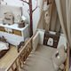 Baby Star Crib Bumpers Classic Inside Beige 20x120cm