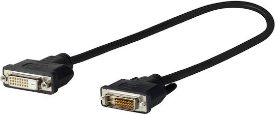 Vivolink Cablu DVI-D - DVI-D de sex feminin 1m Negru