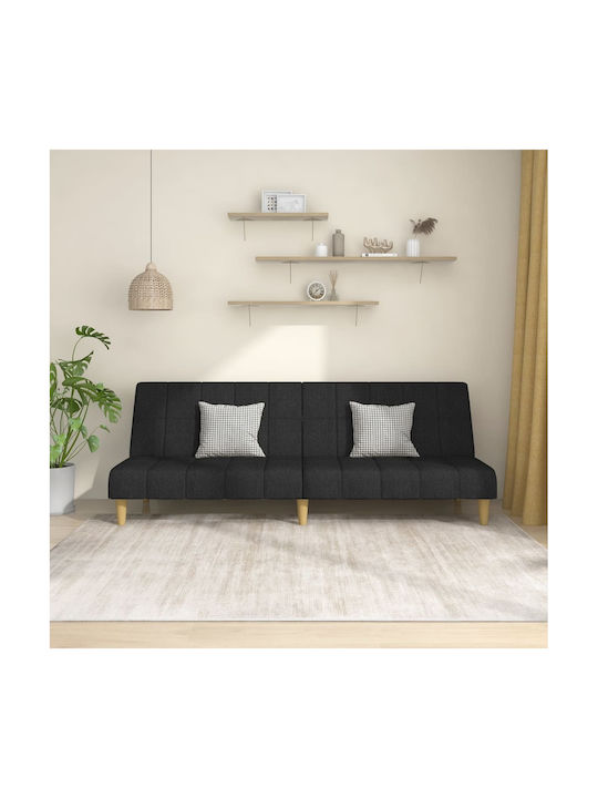 Canapea Cu Două Locuri Pat Negru 200x84.5x69cm