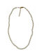 Kostibas 1013-709x6, Necklace, Steel, With Pearl, Gold