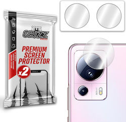 GrizzGlass Hybridglass Protecție Cameră Tempered Glass Transparent pentru Xiaomi 13 Lite