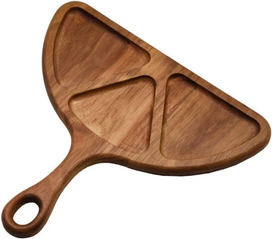 XM-Casa Ξύλινη Ορντεβιέρα 3 Θέσεων Καφέ Π24xΜ25.5cm