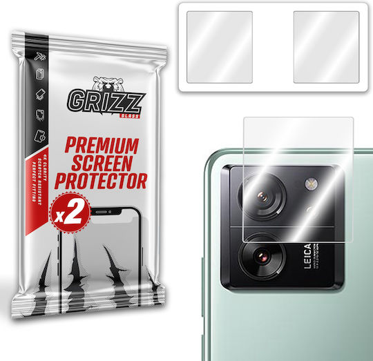 GrizzGlass Hybridglass Camera Protection Tempered Glass Transparent for the Xiaomi 13T Pro