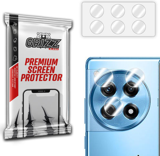 GrizzGlass Hybridglass Camera Protection Tempered Glass Transparent for the OnePlus 12R