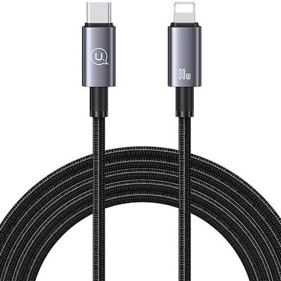 Usams USB-C to Lightning Cable 30W Gray 2m (US-SJ665)