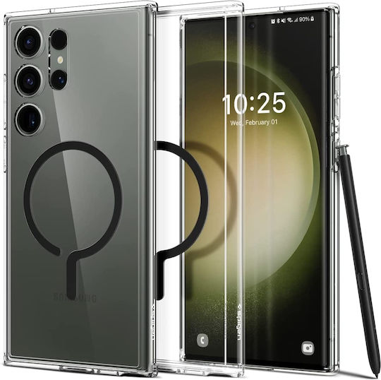 Spigen Ultra Hybrid Onetap Задна корица Пластмаса 2мм Черен (Galaxy S23 Ultra)