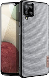 Dux Ducis Fino Back Cover Plastic / Silicone / Fabric Gray (Samsung Galaxy A12, Samsung Galaxy M12)