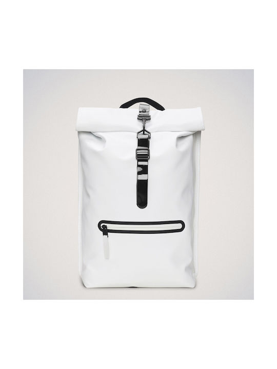 Rains Rolltop Rucksack Men's Backpack White 13lt