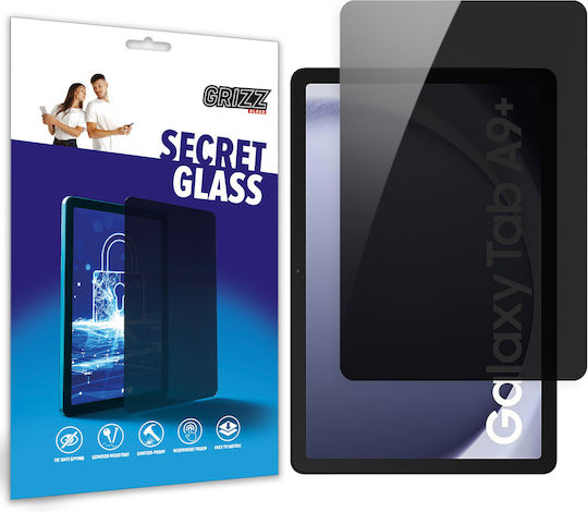 GrizzGlass Ceramic Privacy Tempered Glass Galaxy Tab A9+ / Galaxy Tab A11+ Black