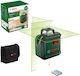Bosch AdvancedLevel 360 Αυτορυθμιζόμενο Γραμμικό Αλφάδι Laser Πράσινης Δέσμης 1.5V με Εύρος Εργασίας 24m