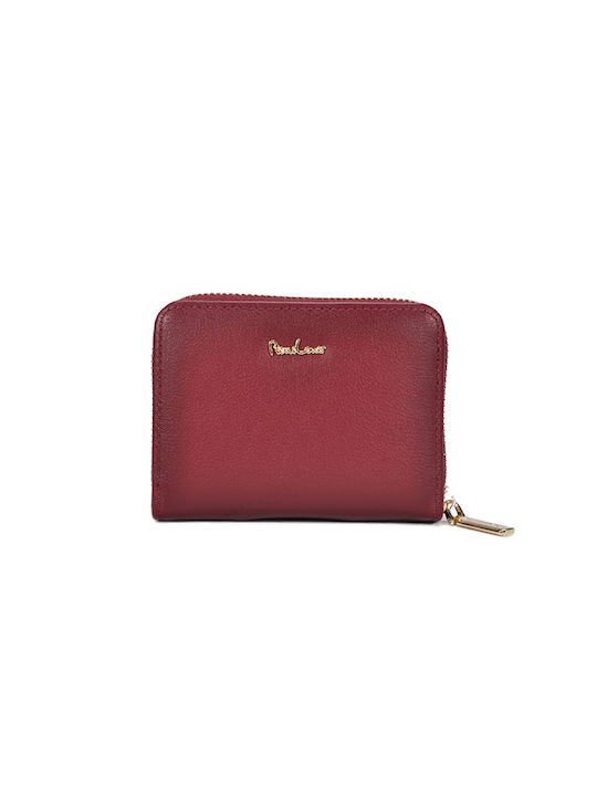 Pierre Loues Small Women's Wallet Coins Burgundy