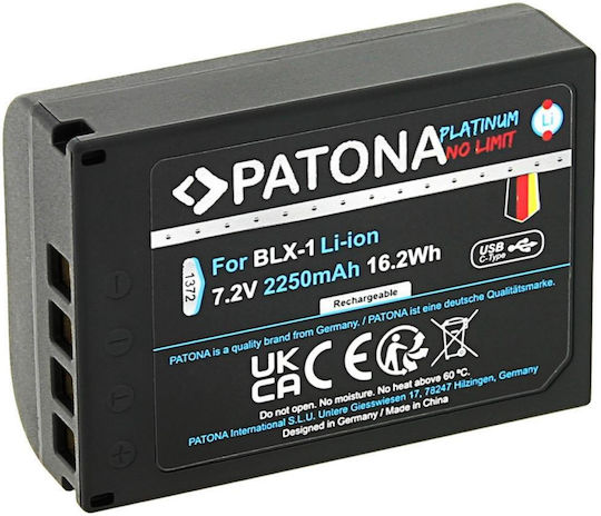 Patona Camera Battery For Olympus Om-1 Om1 Blx-1 Blx1 1126