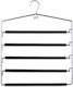 Zeller Wardrobe Hanger for Pants Metallic Silver 1pcs