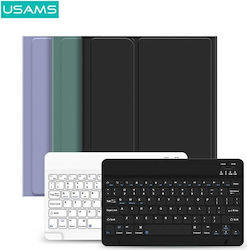 Usams Winro Flip Cover Silicone / Plastic with Keyboard English US Purple Apple iPad 10.2 2019/2020 (7, 8 gen) IP1027YR03