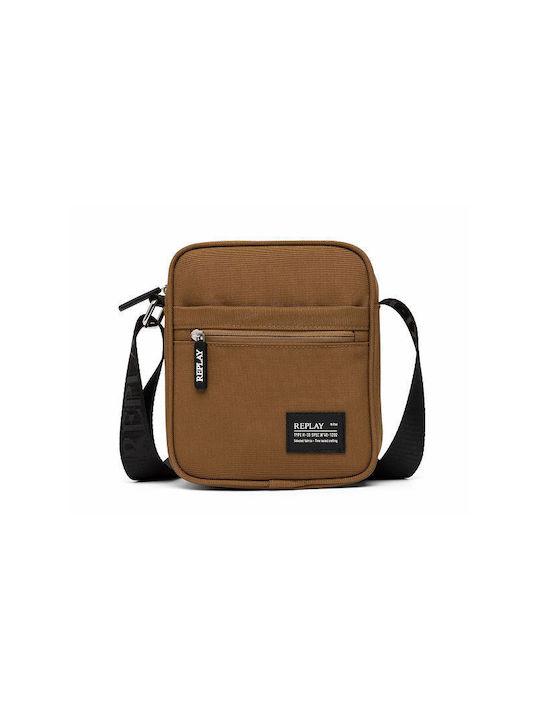 Replay Herrentasche Schulter / Crossbody Braun