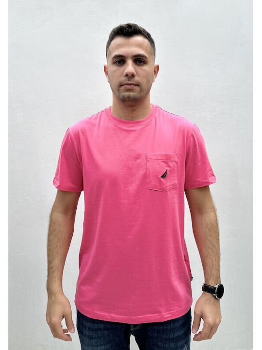 Nautica Men's Short Sleeve T-shirt Pink