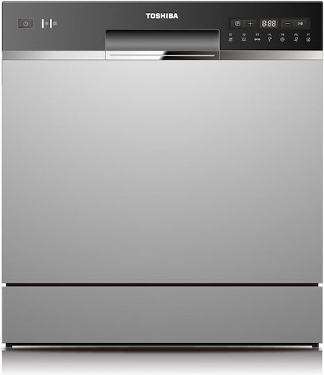 Toshiba Mașină de spălat vase independentă pentru 8 seturi de vase L55xÎ59cm Inox