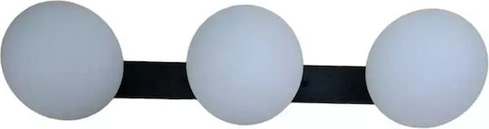 Stimeno Leuchte Wand mit Fassung G9 Schwarz 15cm