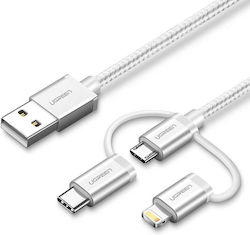Ugreen USB към Type-C / micro USB / Lightning Кабел 1м 80825
