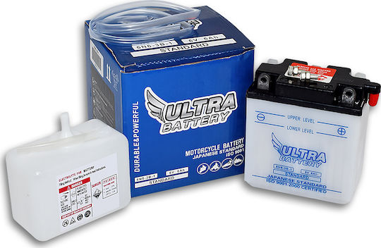 Ultra Open Type Motorcycle Battery 6N6-3B-1-SM with Capacity 6Ah