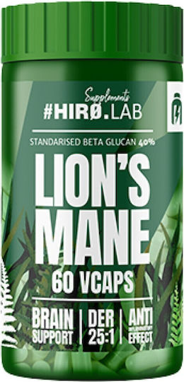 Hero.lab Lion's Mane | 40% Beta-glucans [60 Κάψουλες]