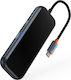 Baseus Acmejoy Hub 2 Θυρών USB 3.0 με σύνδεση USB-C Γκρι