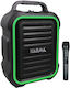 Karma Boxă Karaoke cu Microfon Wireless și Efecte de Iluminare Italiana Bm 863rm Negru
