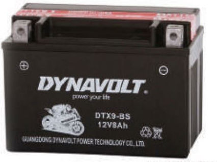 Dynavolt Затворен тип Мотоциклетна батерия YTX9-BS