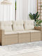 vidaXL Outdoor Sofa Rattan with Cushions 55x55x69cm