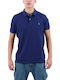 Polo Short Sleeve Blue Men'S Blouse