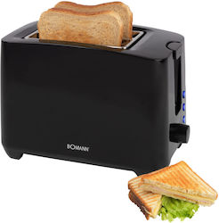 Bomann Toaster 2 Schlitze 750W Schwarz