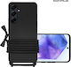 Sonique Back Cover Silicone 0.5mm with Strap Bl...