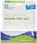 Aquarium Munster Aquarium Water Tester Aquavital Marine Multitest 5 In 1, 50 Strips