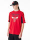 New Era Herren Sport T-Shirt Kurzarm Rot