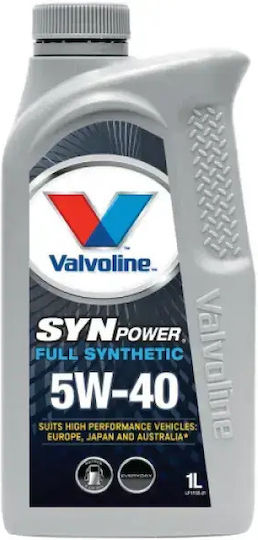 Valvoline Synpower Синтетичен Масло за Автомобили 5W-40 1лт