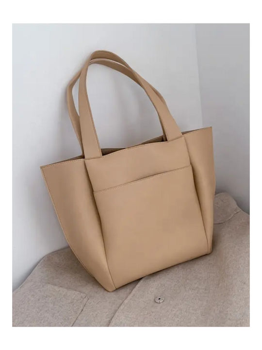 Damen Tasche Schulter Beige