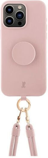 Just Elegance Popgrip Back Cover Silicone / Plastic Pink (iPhone 15 Pro)