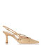 Pumps mit mittelhohem Absatz Beige